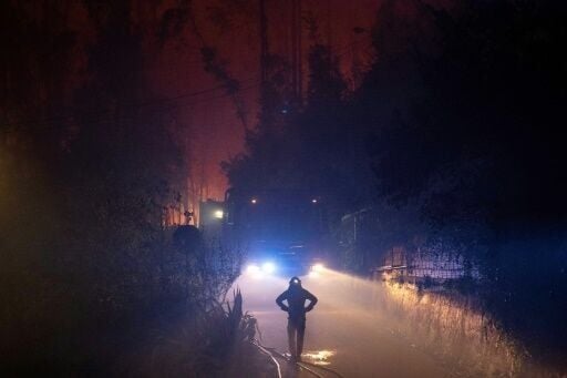 Crews are battling wildfires in northern Portugal